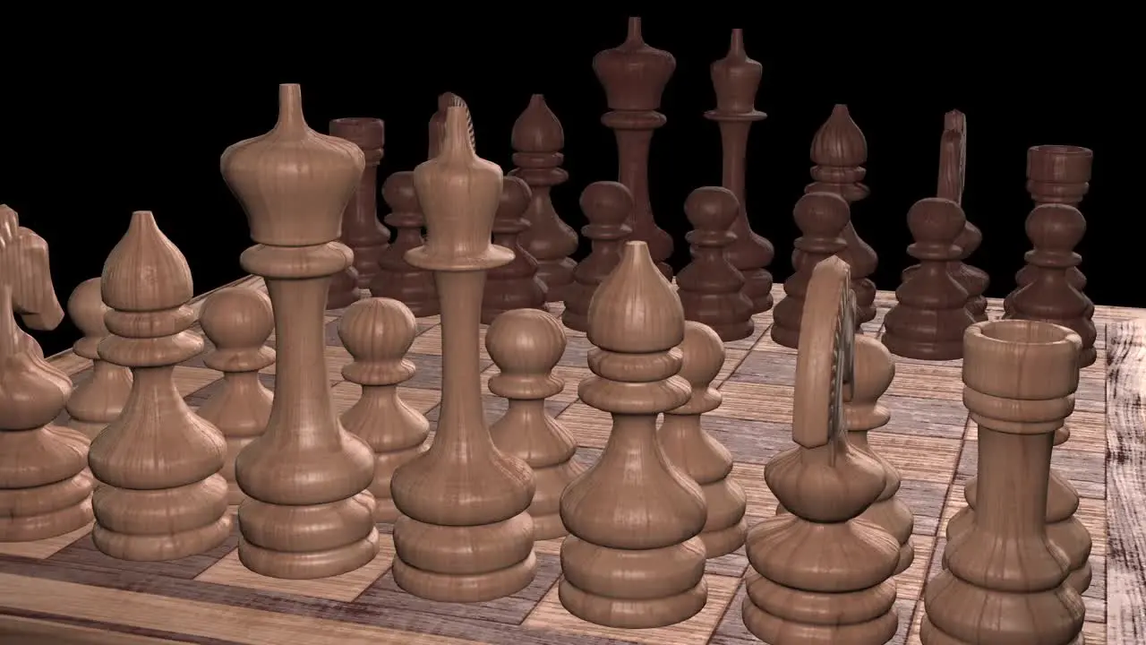 Chess Board Rotating Dark