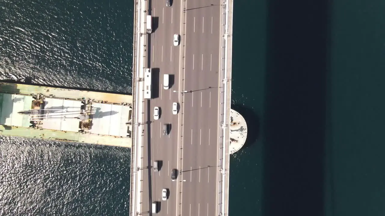 Ship In Istanbul Bridge