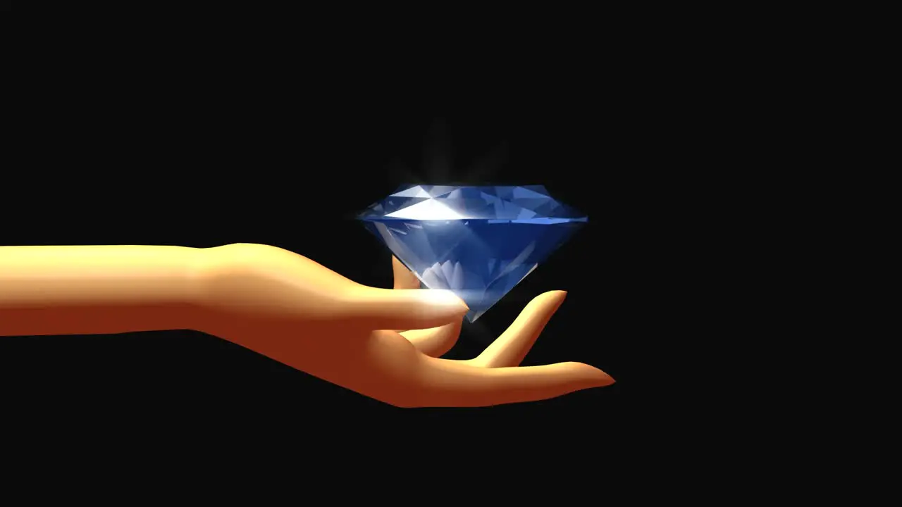 Rotating Diamond In Hand