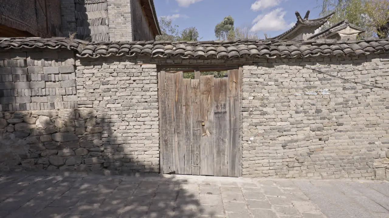 Yunnan Ethnic Minority People Walking in Village in Eryuan County China