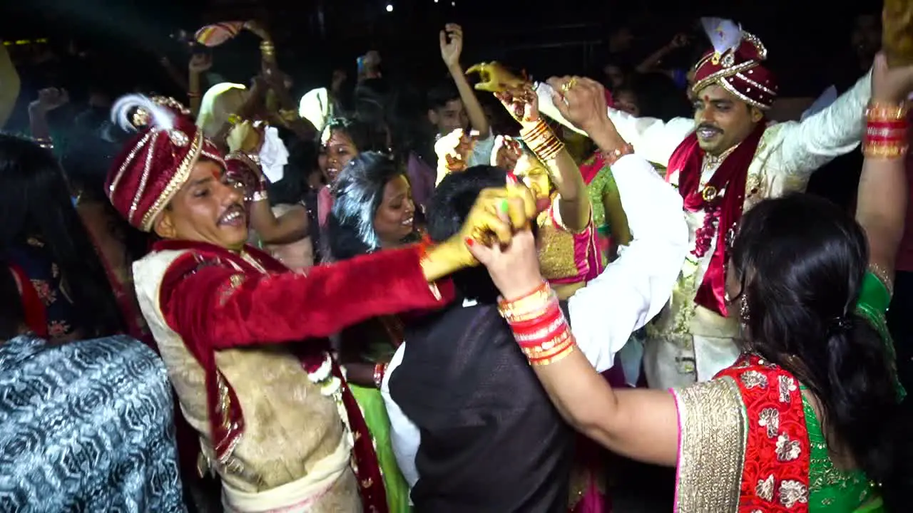 Groom dancing in the baraat also called as varghodo and jaan