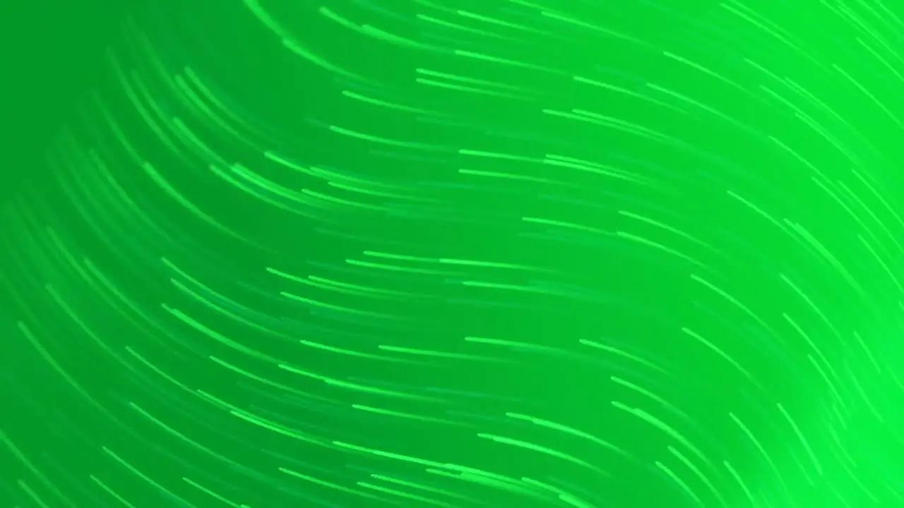 Animation of light green lines moving on green background