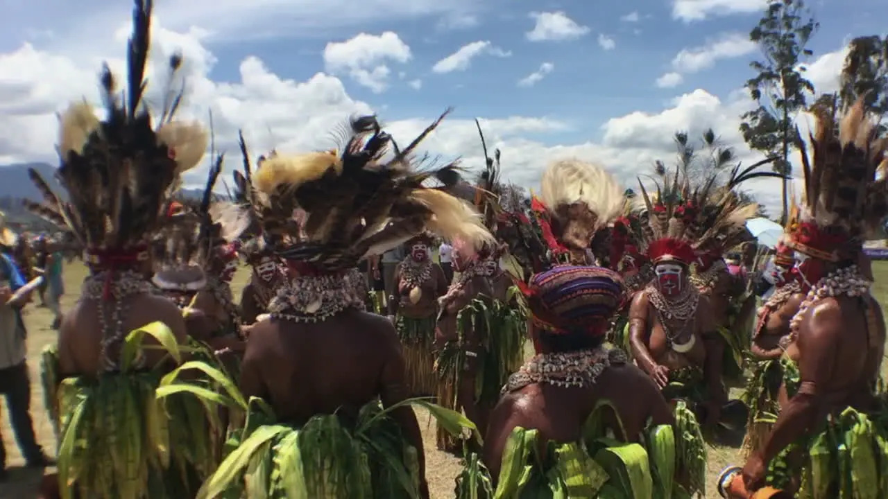 Group pf aboriginal at Goroka Show in Papua New Guinea