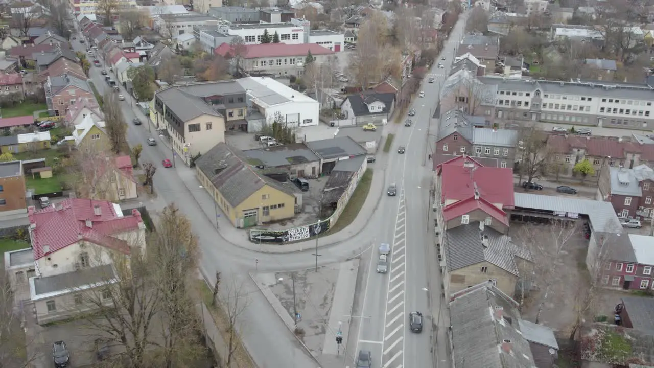 Flying towards Kastanikolmnurk before demolish on Võru and Kastani Street in Karlova