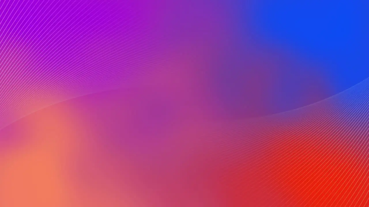 Animation of multiple white lines on colourful moving background