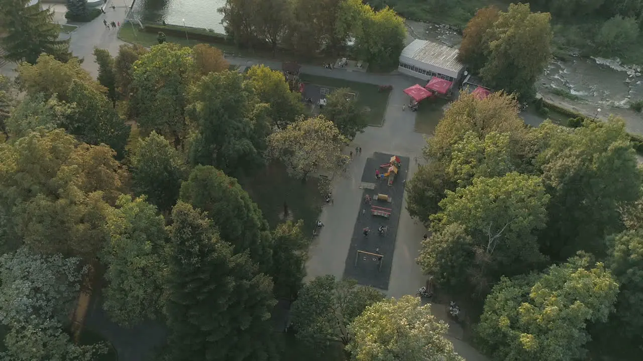 City park in Troyan-Bulgaria