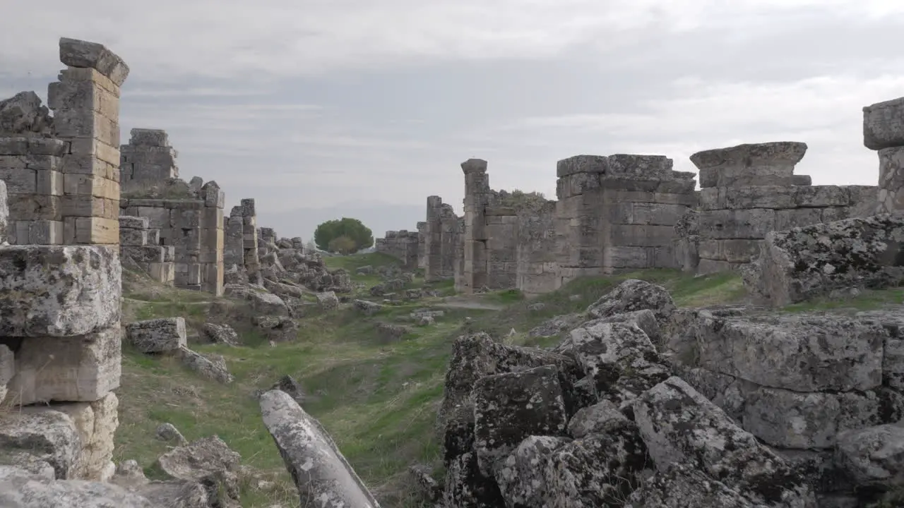 Ruins of Hierapolis in Pamukkale Turkey