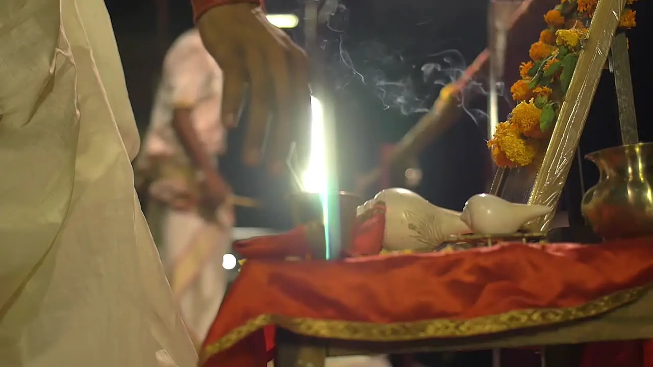 Religious Ceremony in Varanasi