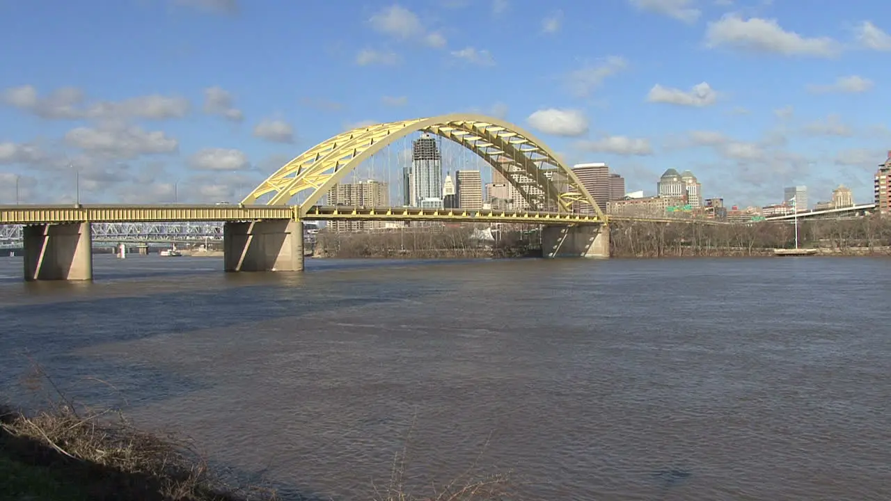 Ohio River and bridge at Cincinnati