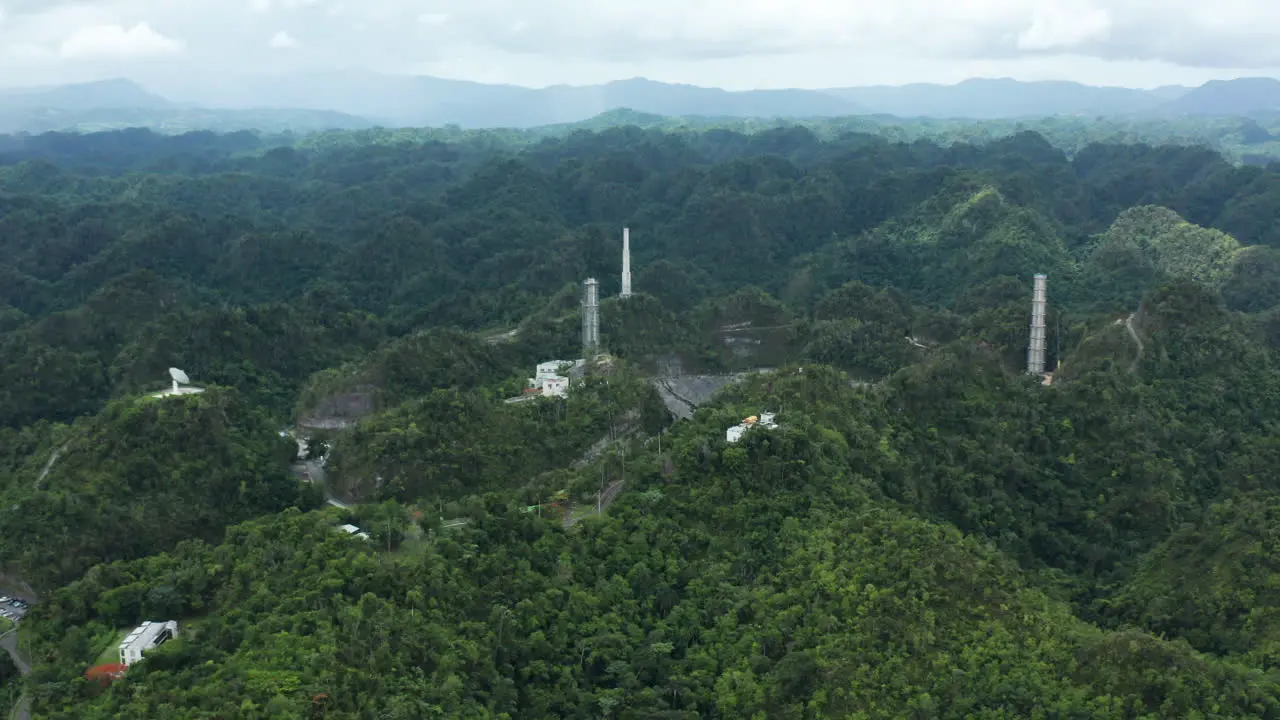 Arecibo Observatory in jungle of Puerto Rico continues scientific research of space cosmos