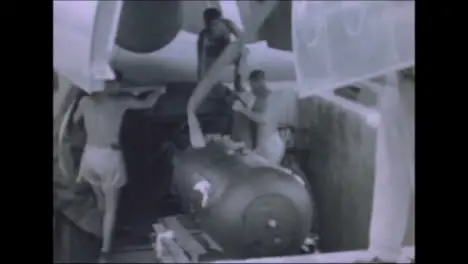 1945 Fat Man and Little Boy Atomic Bomb Preparations at Tinian Island 015