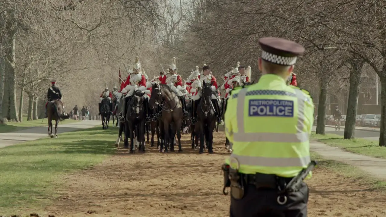 Metropolitan Police assist at the Major Generals Parade