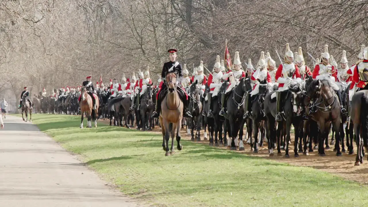 The Life Guards ready for the Major Generals inspection for the Platinum Jubilee