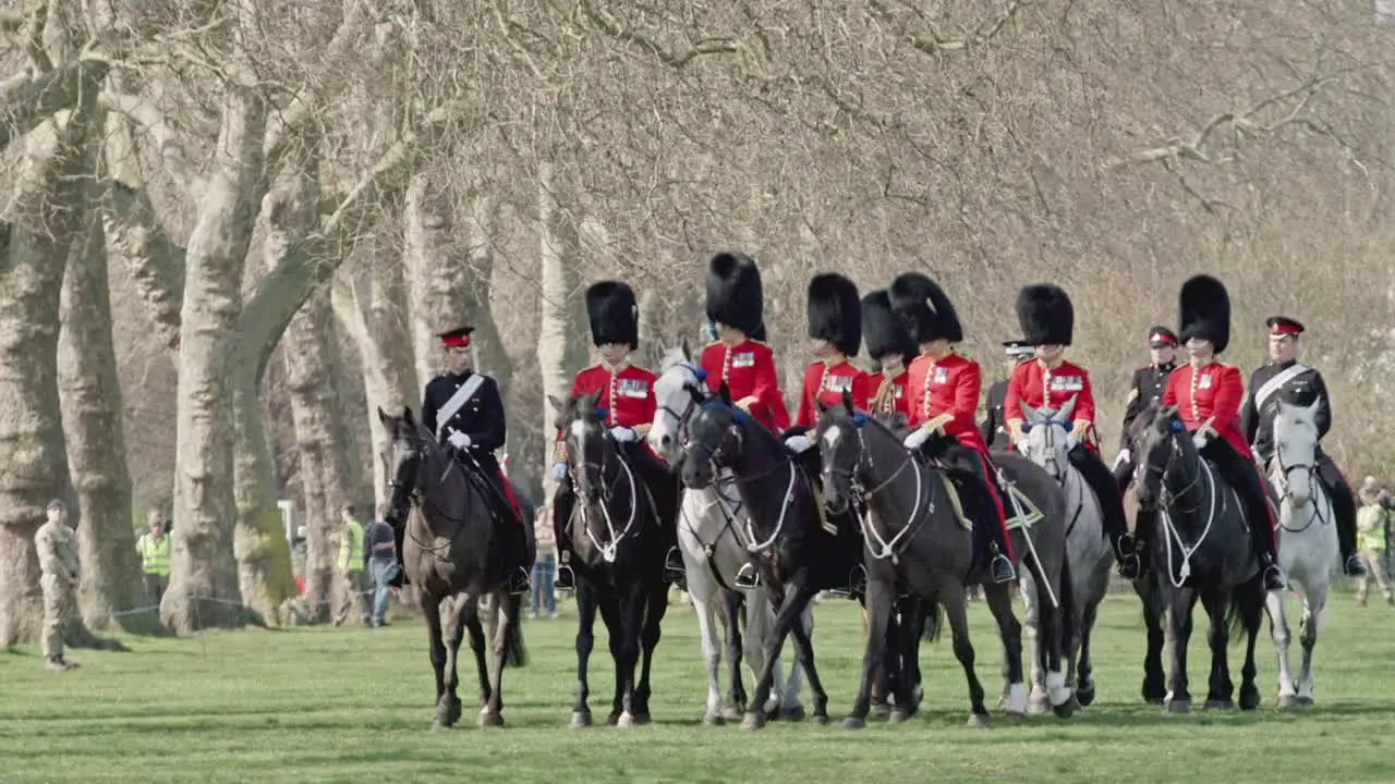 Household Cavalry at the Major Generals annual inspection