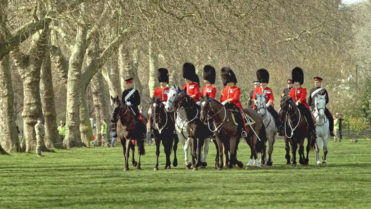 Household Cavalry parade for the Major Generals Inspection