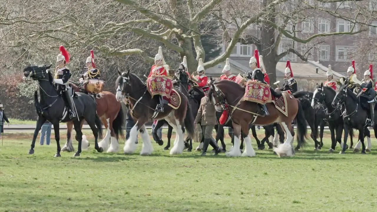 On parade at the Major Generals inspection for the Platinum Jubilee 2022