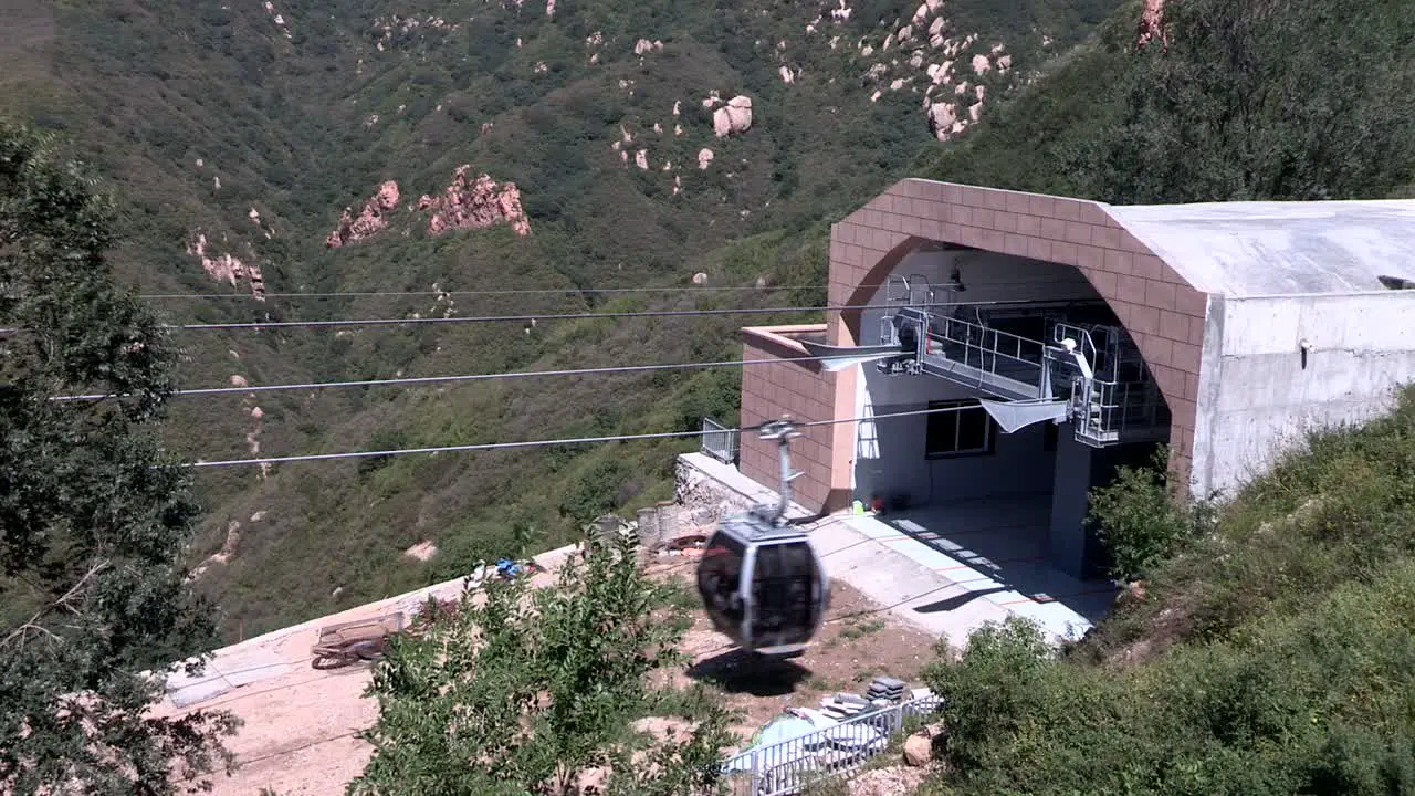 Ropeway or cable car to Great Wall in China