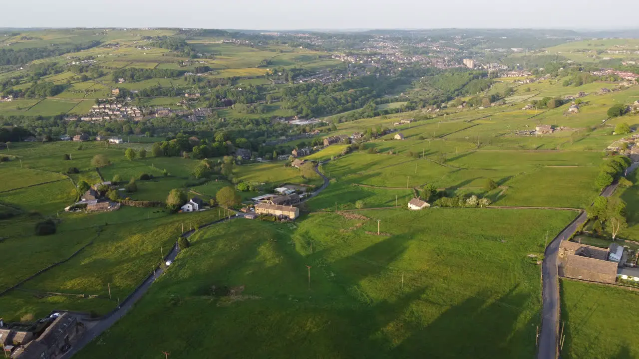 Drone footage of the english countryside