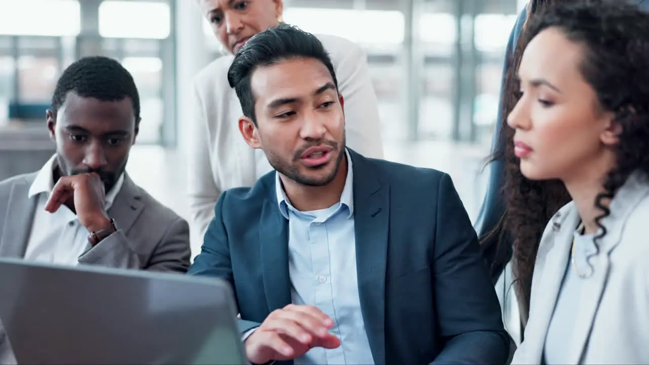 Business people meeting and computer