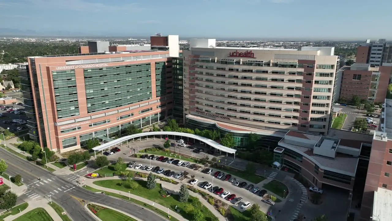 Aurora UCHealth Anschutz Inpatient Pavilion Fitzsimons medical campus aerial