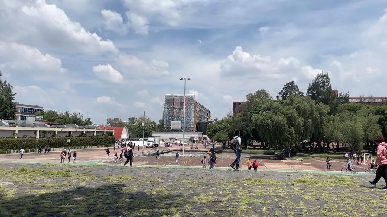 A Day at UNAM in slow motion University City in Mexico City