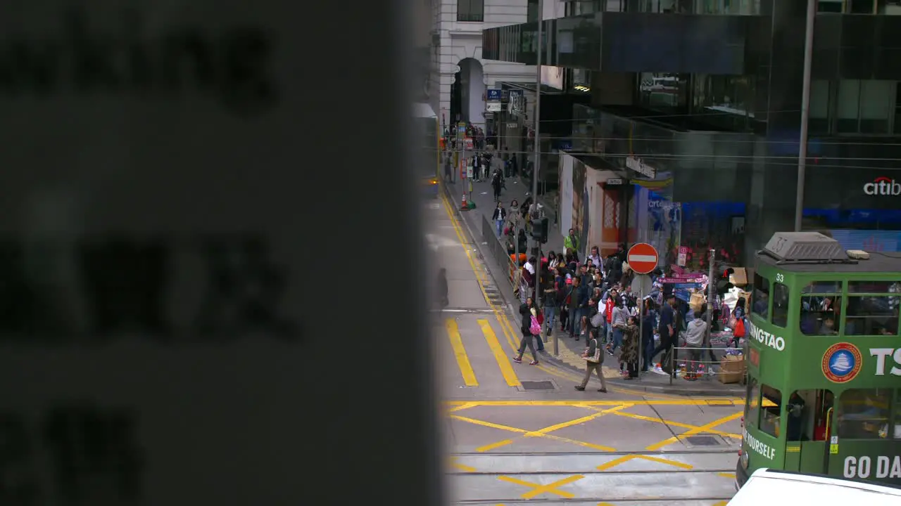 Busy Hong Kong Intersection