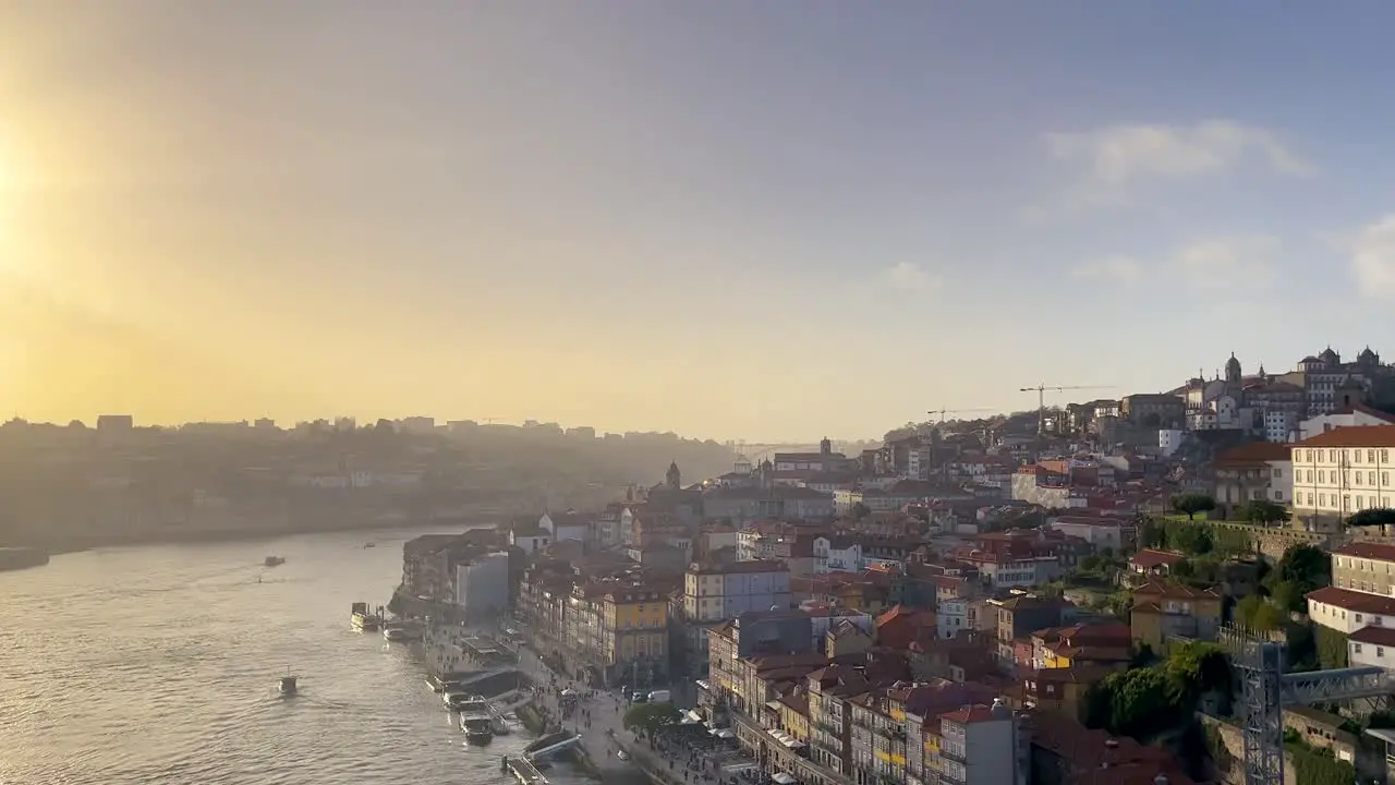 porto portugal pov walk over famous lookout bridge ponte luis I