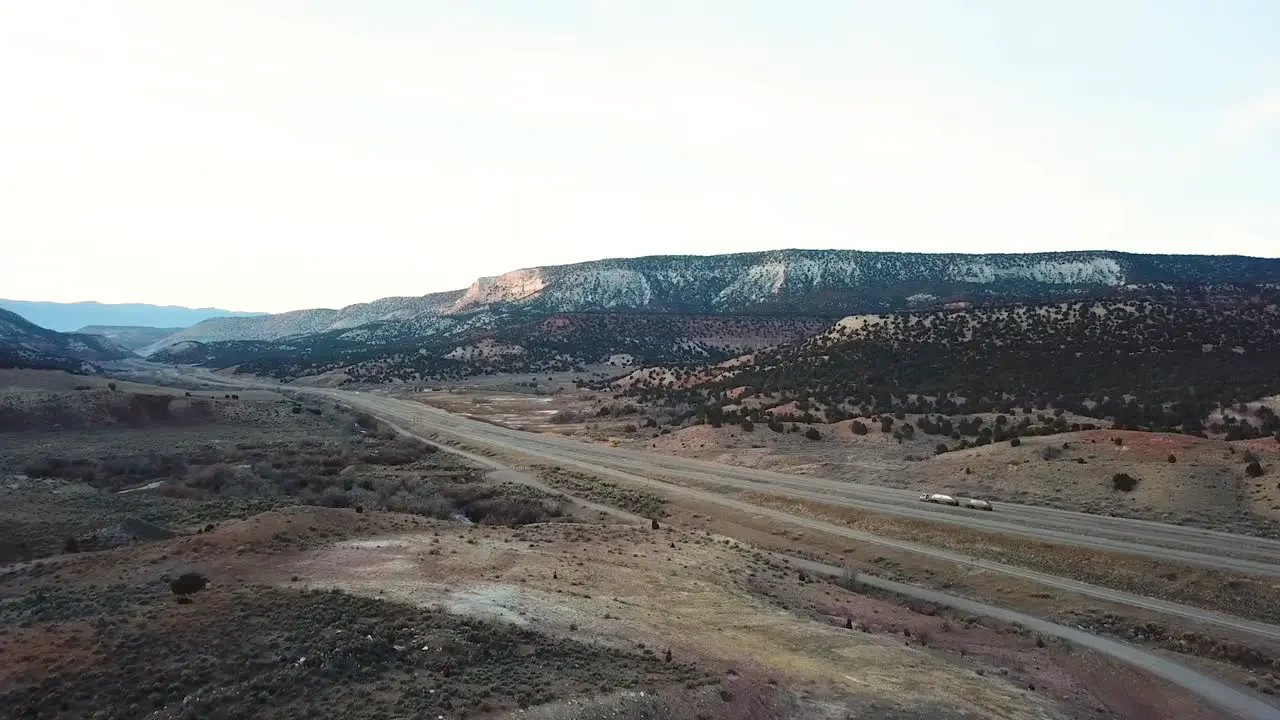 Colorado mountains drone flying over mountain trees