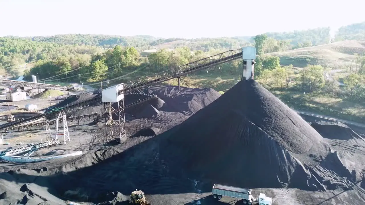 Good aerial over a coal mine in West Virginia 3