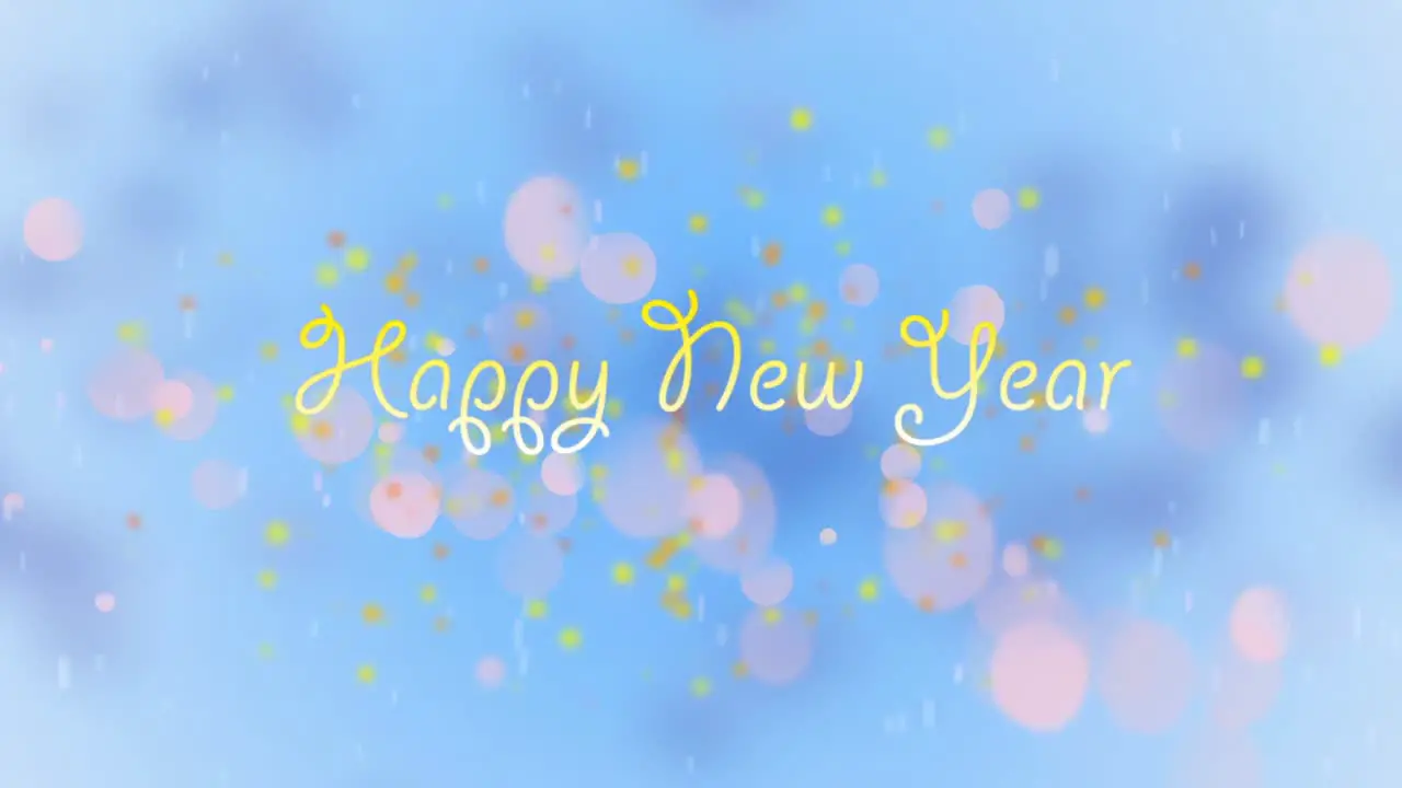 Digitally generated video of happy new year 