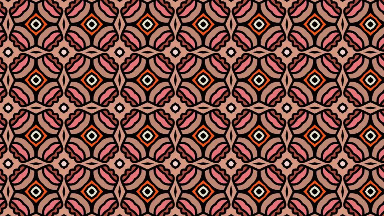 Seamless Tile Pattern Mostly In The Shade Of Brown