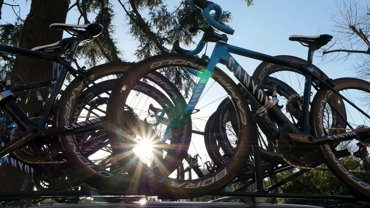 Bikes on Car Roof Rack with Flare