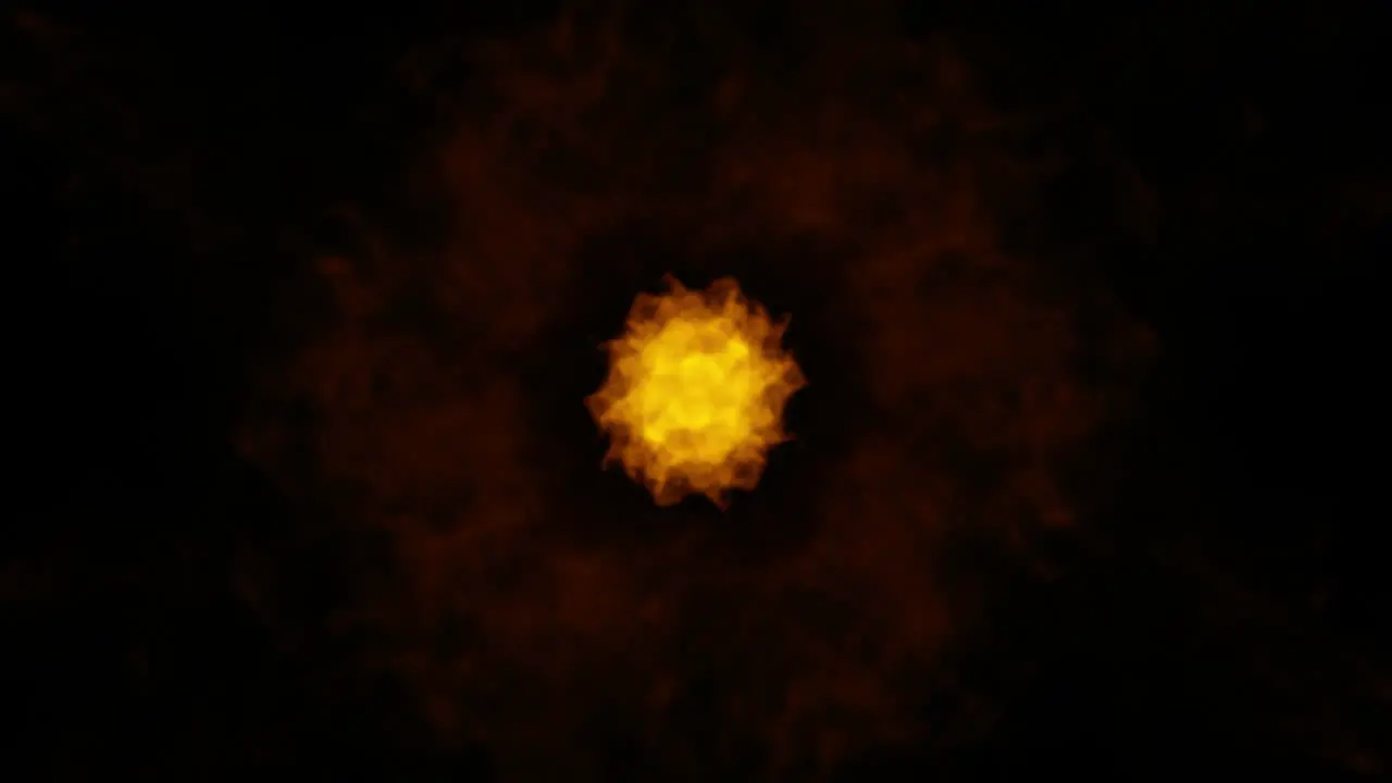 fire ball Energy effect blast explosion towards to camera glowing flames with alpha channel