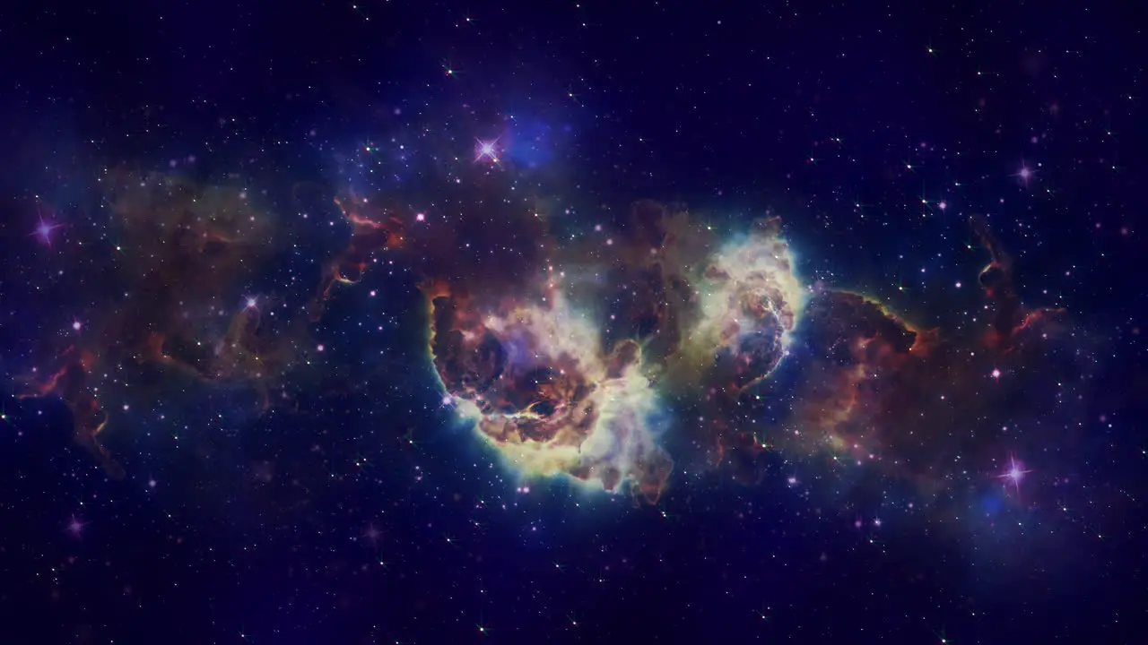 Vibrant 4k Nebula Animation