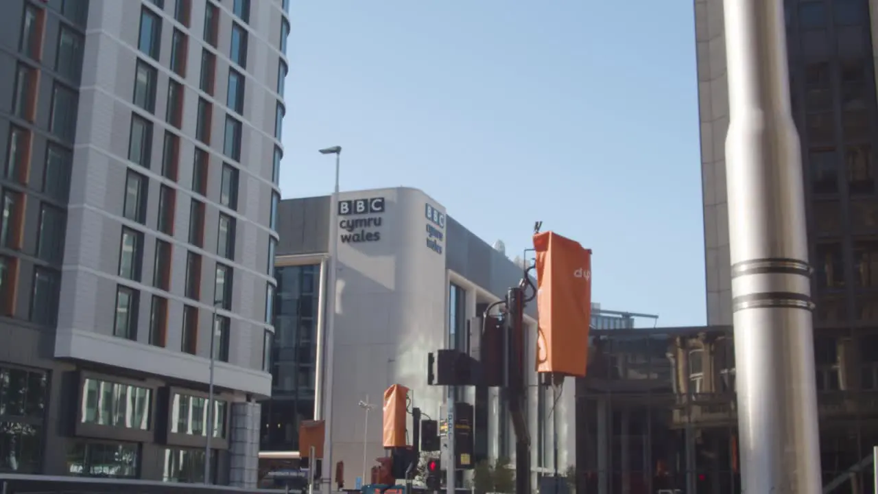 Exterior Of BBC Wales Building In Cardiff City Centre 1