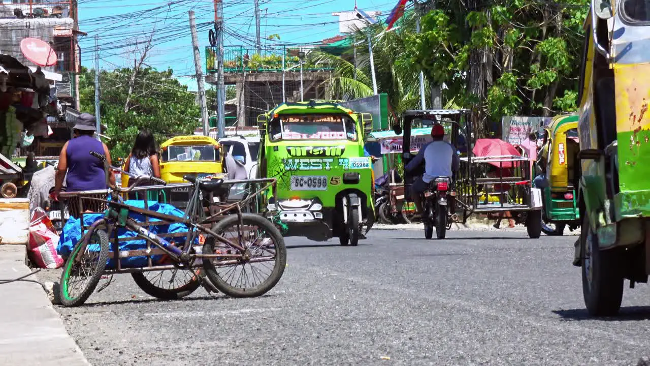 Passenger tricycles often cause excessive congestion and delays in and around Surigao City in the Philippines