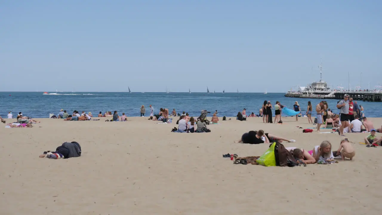 Sopot beach static time lapse