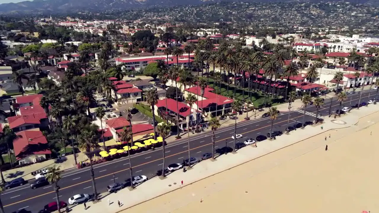 A flight over a Santa Barbara beach