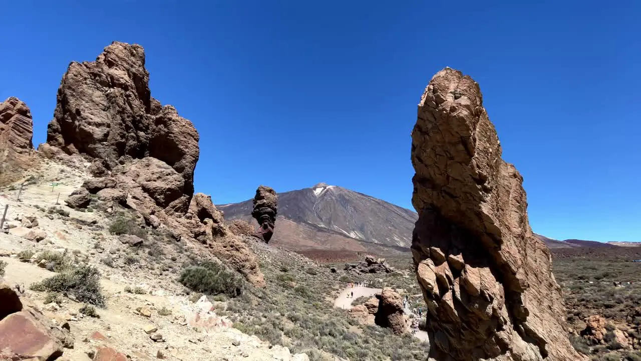 Shot of The Roque Cinchado symbol of Tenerife Canary Islands Spain