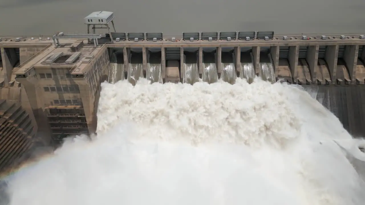 Water released from hydro dam to lower reservoir level in spring