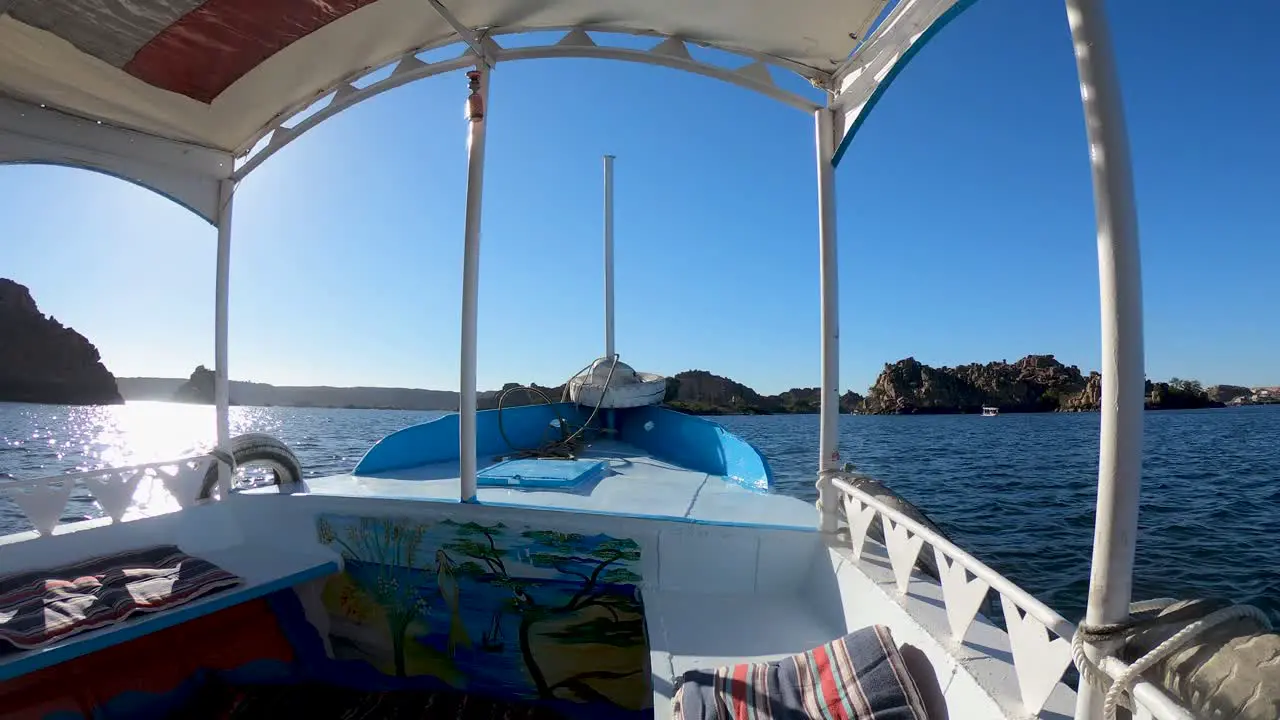 Direction Philae Temple by motorboat