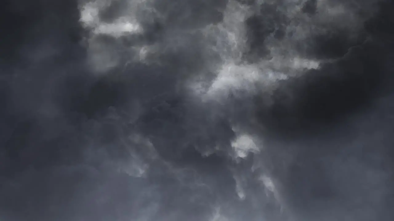 thunderstorm storm with dramatic sky 4k