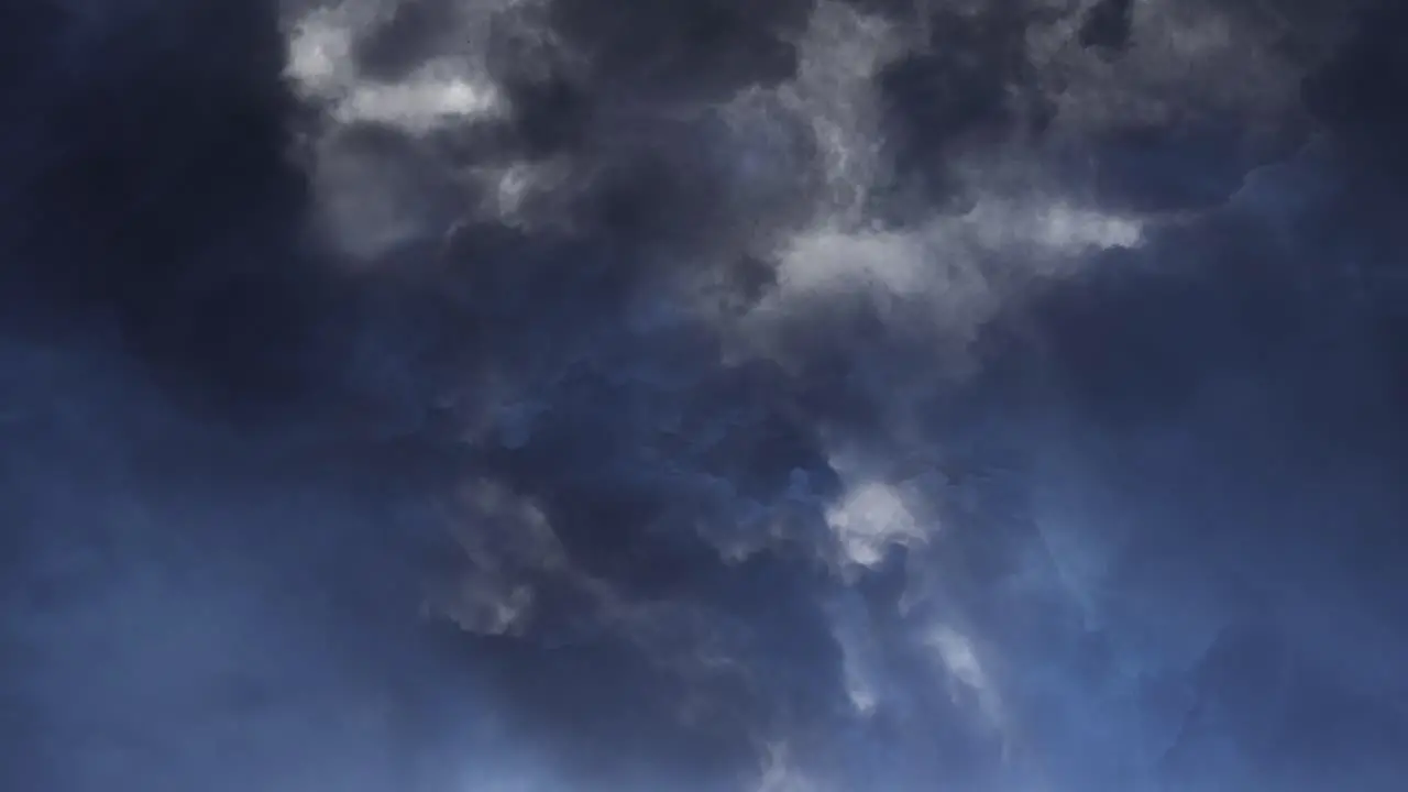 thunderstorm Lightning storm from clouds