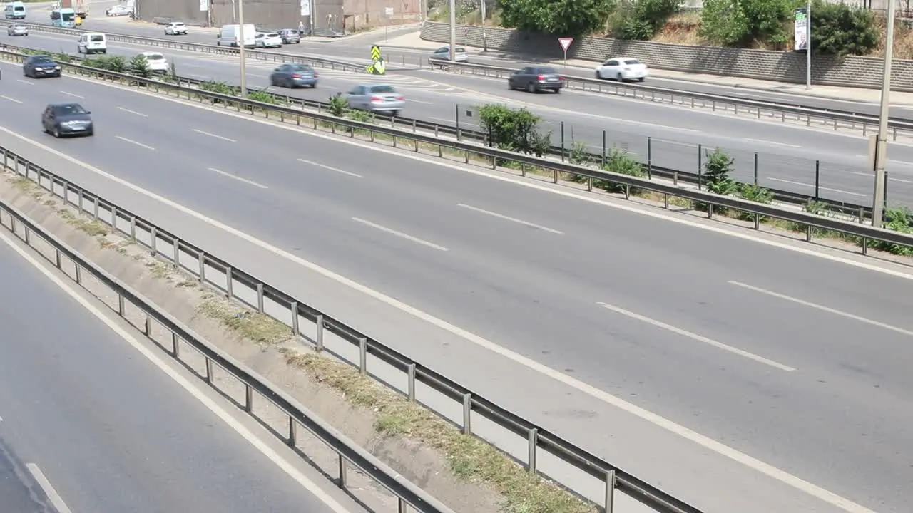 City Car Traffic At The Modern City Highway