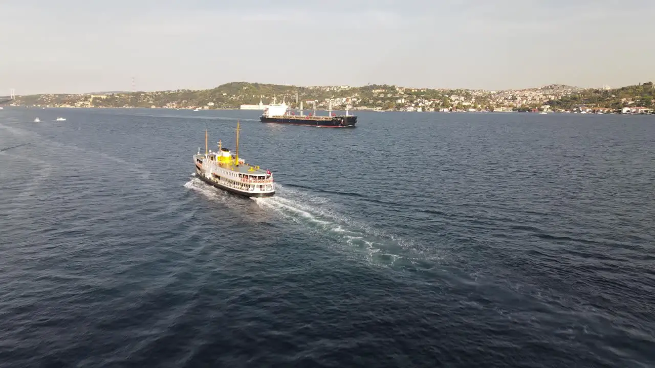 Sea Transportation Ship Drone View 1