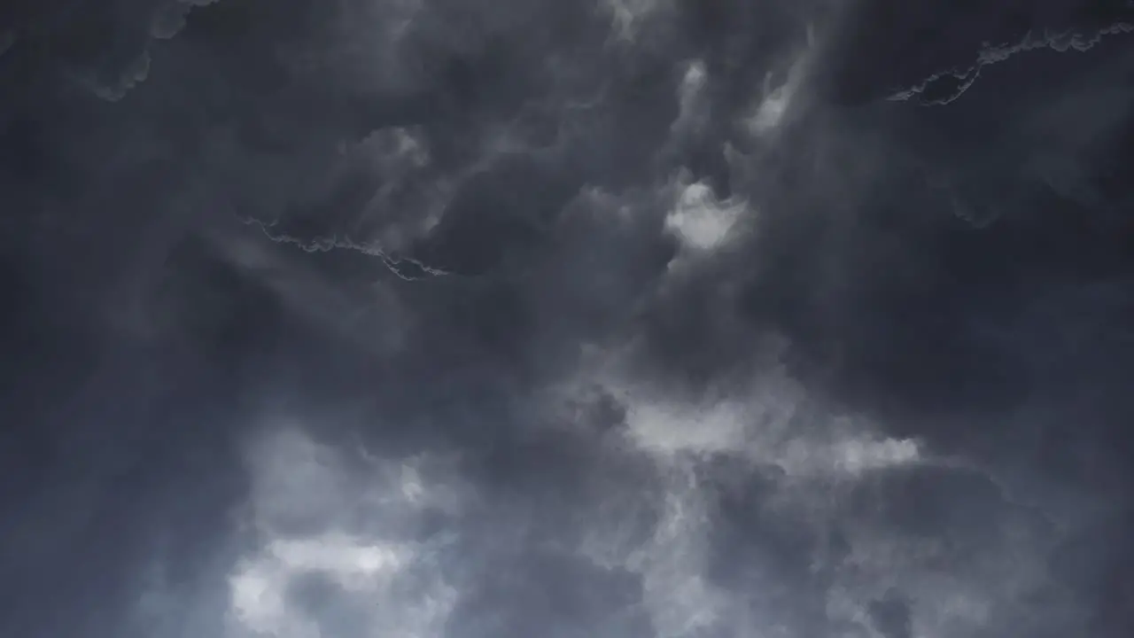 thunderstorm Dark gray storm clouds with lightning