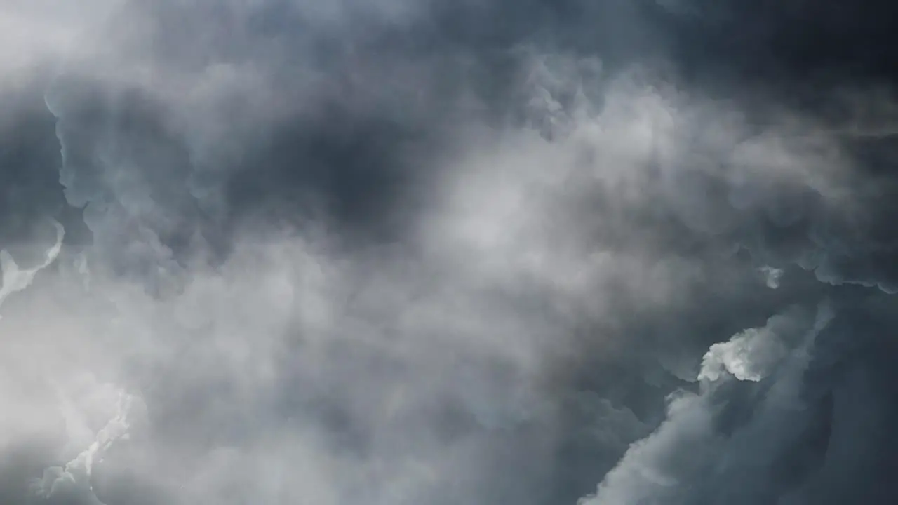 4k thunderstorm And Dark Clouds With Sheet Lightening