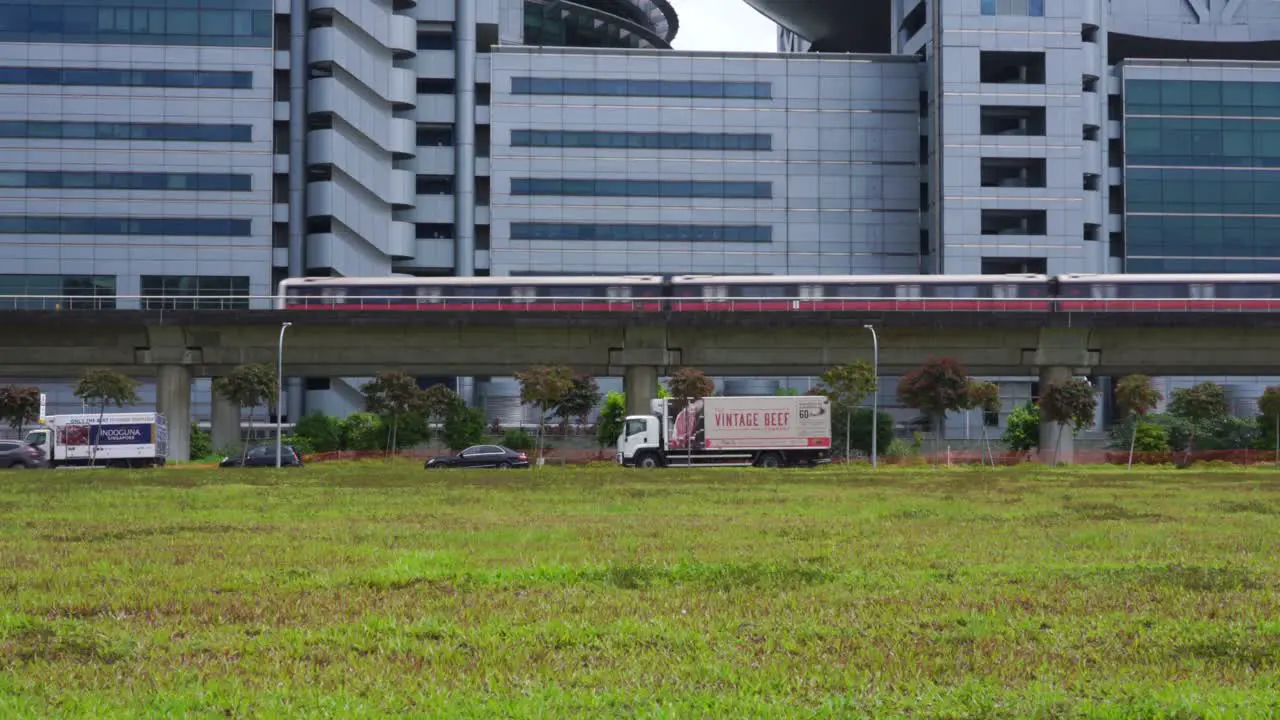 Mrt train arriving Paya Lebar Mrt station