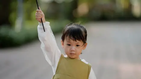 Little child in a park