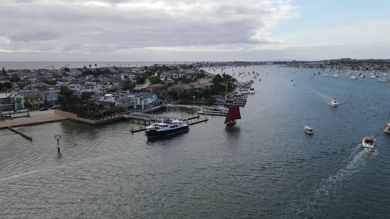 Newport Beach california aerial view